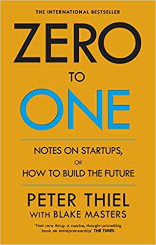 Book cover: Zero to One by Peter Thiel